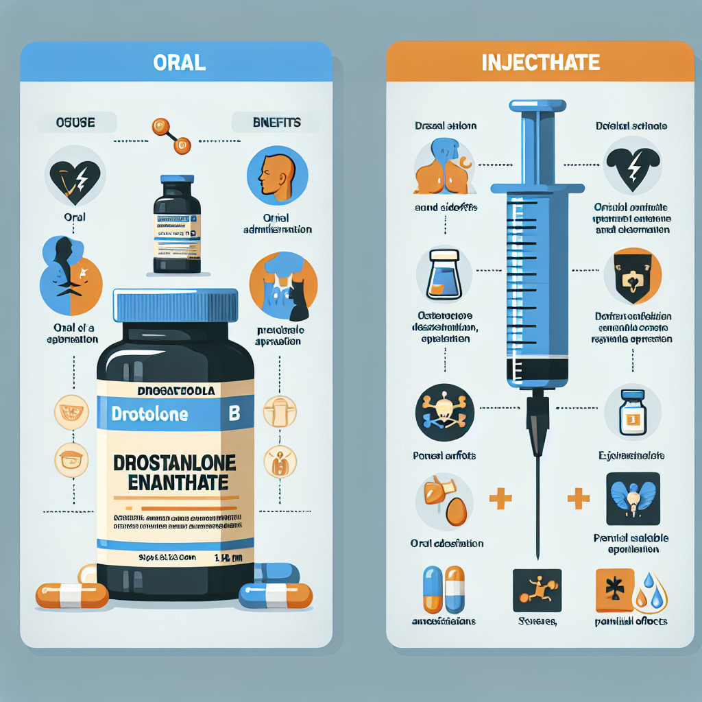 Diferencias entre Enantato de Drostanolona oral e inyectable