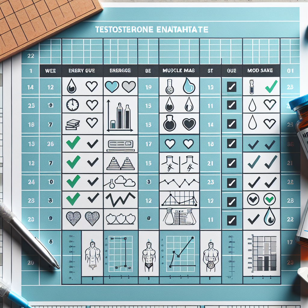 Cómo evaluar tus progresos semanales con Enantato de testosterona