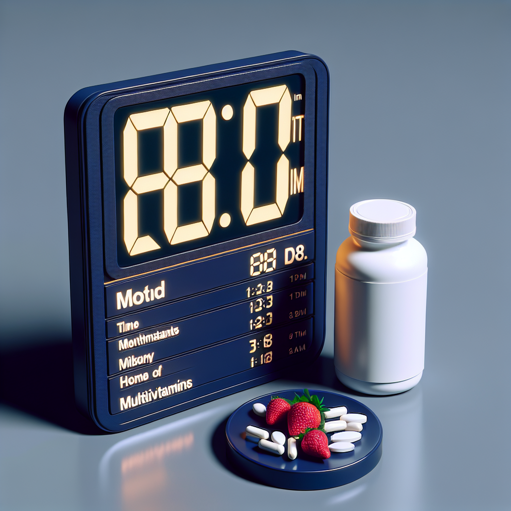 La mejor hora del día para tomar Vitamines