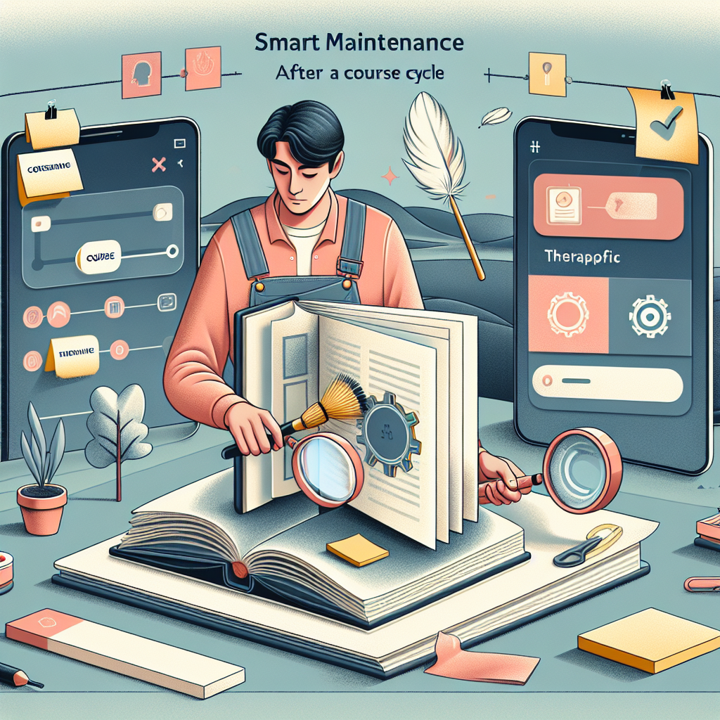 Cómo hacer mantenimiento inteligente tras un ciclo con Terapia posterior al curso
