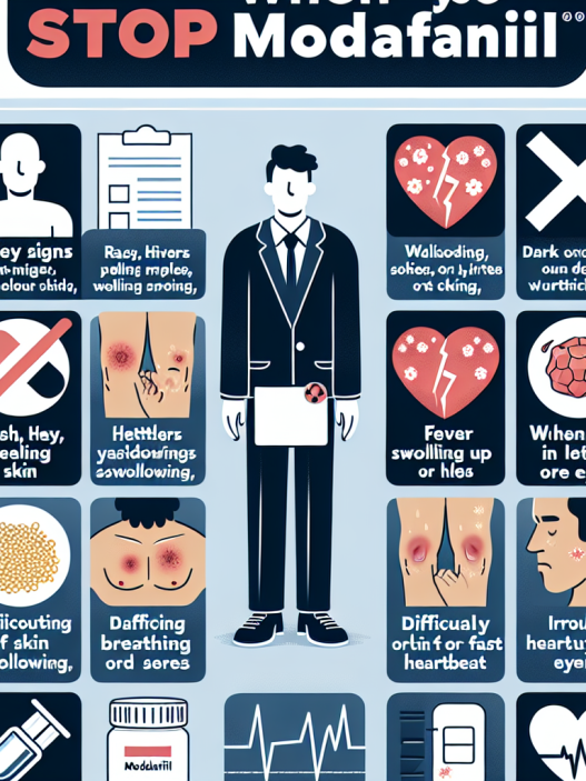 Qué señales indican que debes pausar el uso de Modafinil (Provigil)