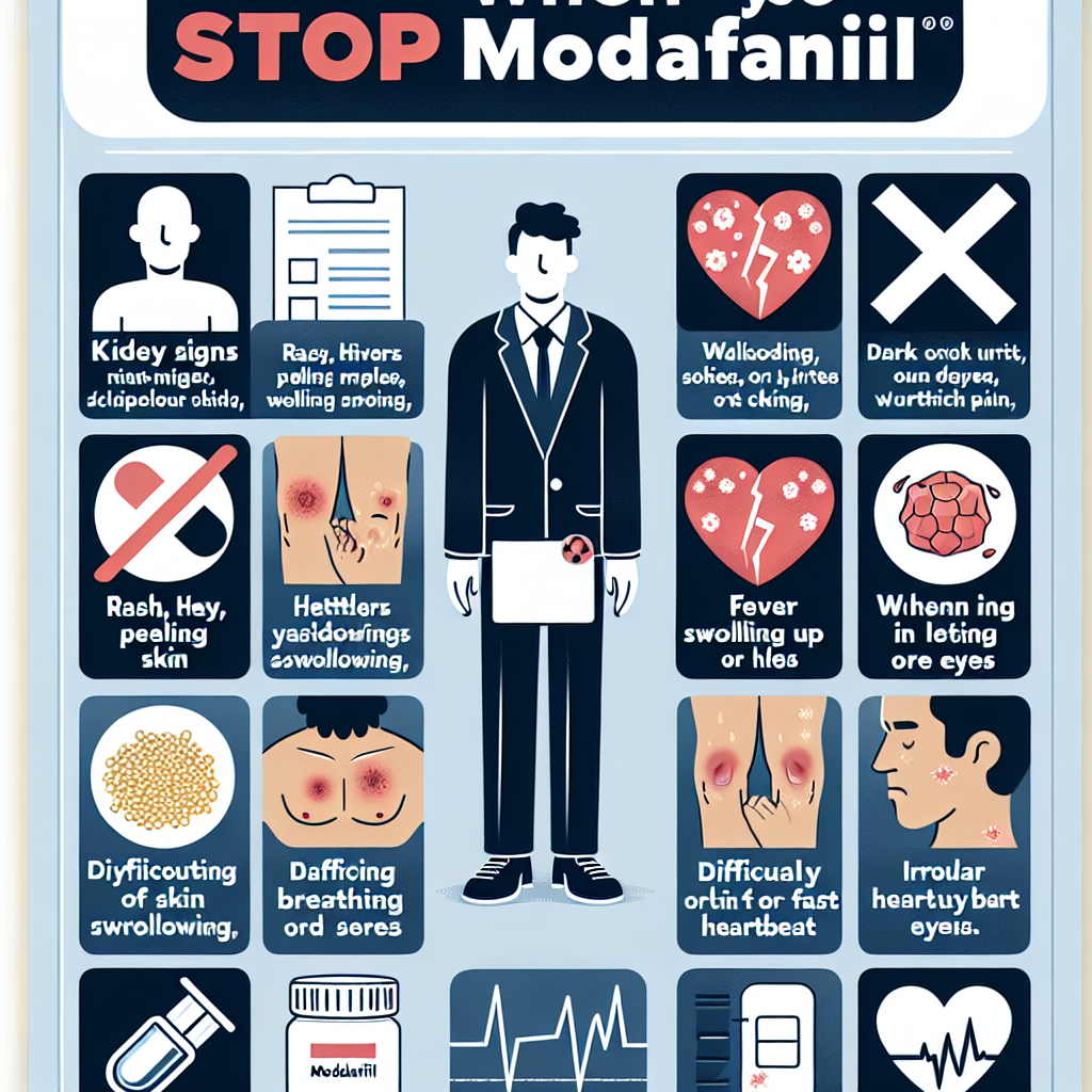 Qué señales indican que debes pausar el uso de Modafinil (Provigil)
