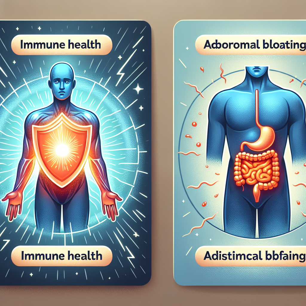 Salud inmunológica y sensación de hinchazón abdominal